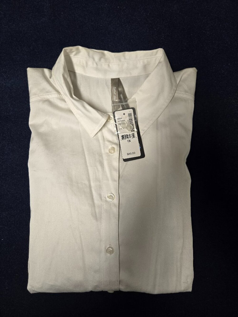 NWT Pennington's 1X Classic White Blouse